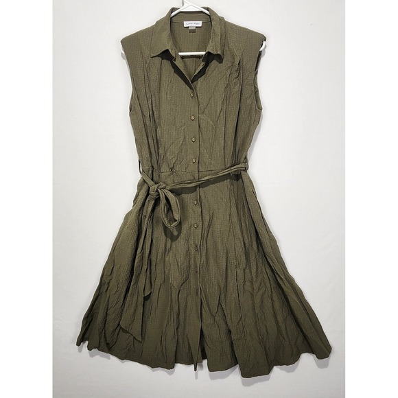 Calvin Klein Dresses & Skirts - Calvin Klein Women's Preppy Classy Dress Green Size 4